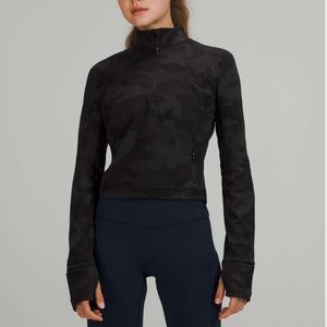 Lululemon Its Rulu Run Cropped Half-Zip